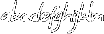 CS Wantage Pixel Outline otf (400) Font LOWERCASE