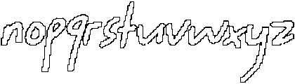 CS Wantage Pixel Outline otf (400) Font LOWERCASE