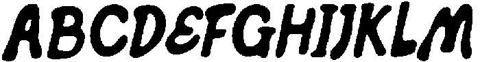 CS Warped Drawn Italic otf (400) Font UPPERCASE