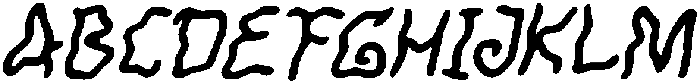 CS Wavelle Drawn Italic otf (400) Font UPPERCASE
