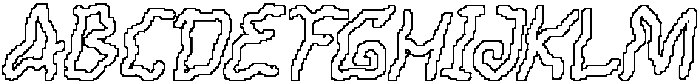 CS Wavelle Pixel Outline otf (400) Font UPPERCASE