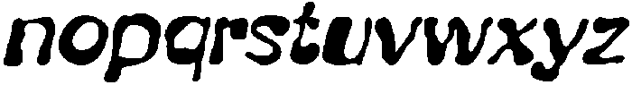 CS Weldon Drawn Italic otf (400) Font LOWERCASE