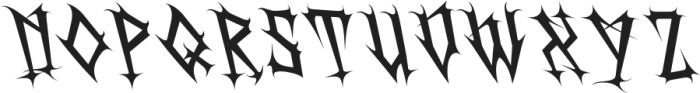 CS Wendigo Reverse Italic otf (400) Font UPPERCASE