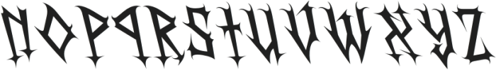 CS Wendigo Reverse Italic otf (400) Font LOWERCASE
