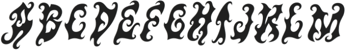 CS Werewolf Italic otf (400) Font UPPERCASE