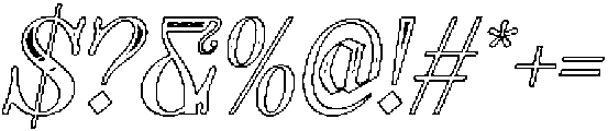 CS Whale Stippled Italic otf (400) Font OTHER CHARS