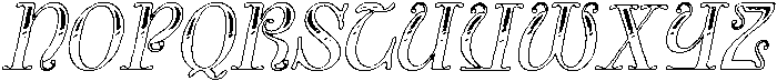 CS Whale Stippled Italic otf (400) Font UPPERCASE