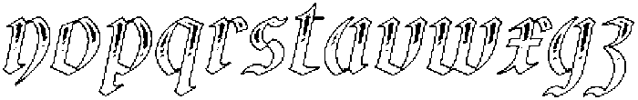 CS Whale Stippled Italic otf (400) Font LOWERCASE
