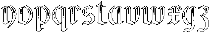 CS Whale Stippled Regular otf (400) Font LOWERCASE