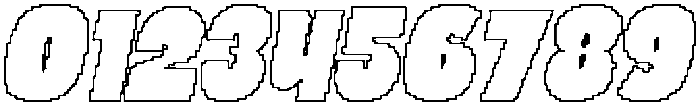 CS Whitney Pixel Outline otf (400) Font OTHER CHARS