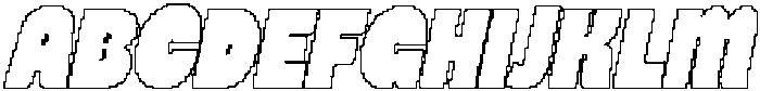 CS Whitney Pixel Outline otf (400) Font