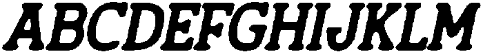 CS Wichita Drawn Italic otf (400) Font UPPERCASE