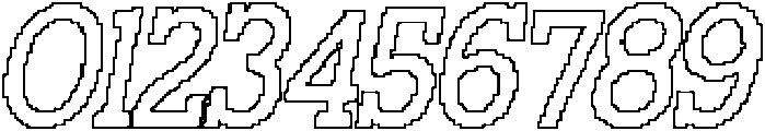 CS Wichita Pixel Outline otf (400) Font OTHER CHARS