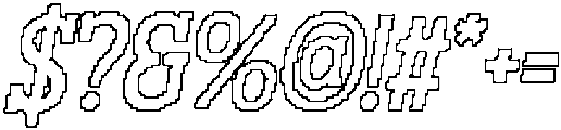 CS Wichita Pixel Outline otf (400) Font OTHER CHARS