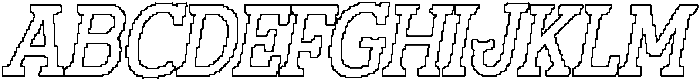 CS Wichita Pixel Outline otf (400) Font UPPERCASE