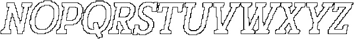 CS Wichita Pixel Outline otf (400) Font UPPERCASE