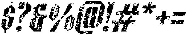 CS Wicked Stamp Italic otf (400) Font OTHER CHARS