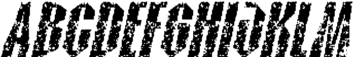 CS Wicked Stamp Italic otf (400) Font UPPERCASE