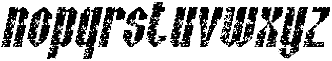 CS Wicked Stamp Italic otf (400) Font LOWERCASE