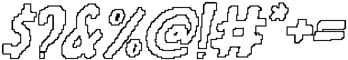 CS Wilkes Pixel Outline otf (400) Font OTHER CHARS
