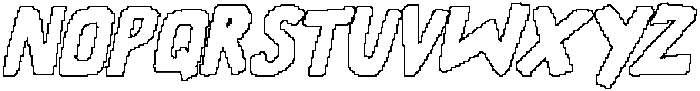 CS Wilkes Pixel Outline otf (400) Font UPPERCASE