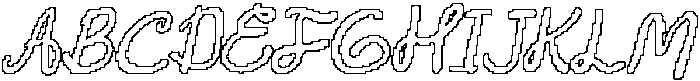 CS Willard Pixel Outline otf (400) Font UPPERCASE