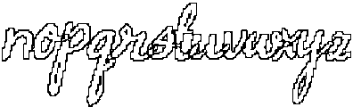 CS Willard Pixel Outline otf (400) Font LOWERCASE