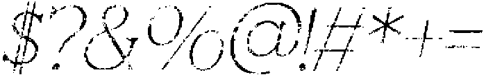 CS Wilona Stamp Italic otf (400) Font OTHER CHARS