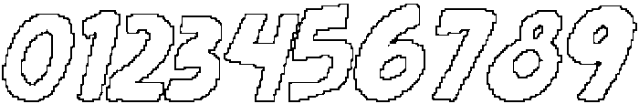 CS Winslow Pixel Outline otf (400) Font OTHER CHARS