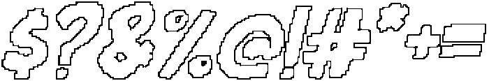CS Winslow Pixel Outline otf (400) Font OTHER CHARS