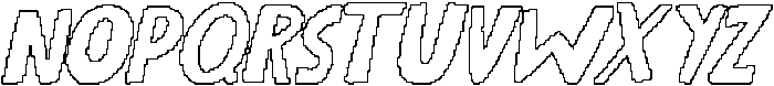 CS Winslow Pixel Outline otf (400) Font UPPERCASE