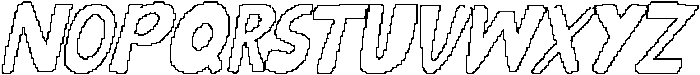 CS Winslow Pixel Outline otf (400) Font LOWERCASE