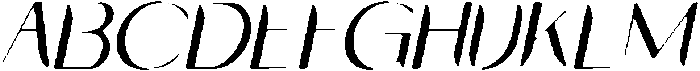 CS Wokley Drawn  Italic otf (400) Font UPPERCASE