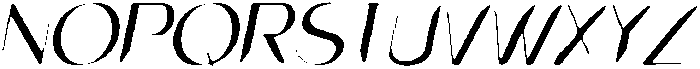 CS Wokley Drawn  Italic otf (400) Font UPPERCASE