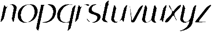 CS Wokley Drawn  Italic otf (400) Font LOWERCASE