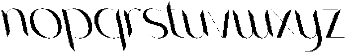 CS Wokley Reverse Italic otf (400) Font LOWERCASE