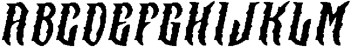 CS Wraith Drawn Italic otf (400) Font UPPERCASE