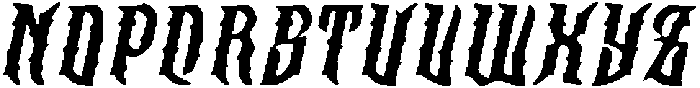 CS Wraith Drawn Italic otf (400) Font UPPERCASE