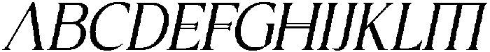 CS Yaeger Italic otf (400) Font UPPERCASE