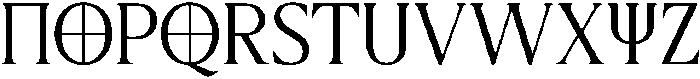 CS Yaeger Regular otf (400) Font UPPERCASE