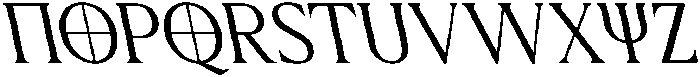 CS Yaeger Reverse Italic otf (400) Font UPPERCASE