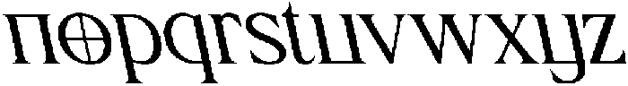CS Yaeger Reverse Italic otf (400) Font LOWERCASE