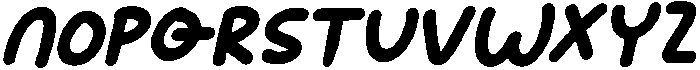 CS Yonder Italic otf (400) Font UPPERCASE