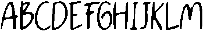 CSAgendaDrawn-Regular otf (400) Font UPPERCASE