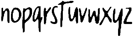 CSAgendaDrawn-Regular otf (400) Font LOWERCASE
