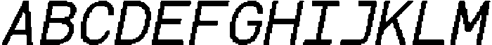CSAliceMonoPixel-Regular otf (400) Font UPPERCASE
