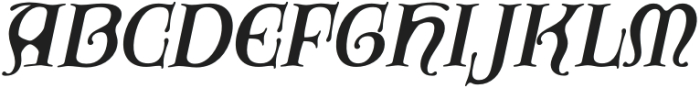 CSAmoretDrawn-Italic otf (400) Font UPPERCASE