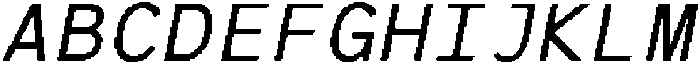 CSBarneyMonoPixel-Regular otf (400) Font UPPERCASE