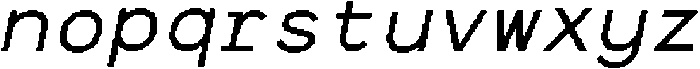 CSBarneyMonoPixel-Regular otf (400) Font LOWERCASE