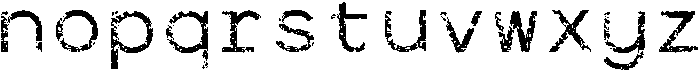CSBarneyMonoStamp-Regular otf (400) Font LOWERCASE